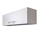 RIWAA - Klapphängeschrank Oberschrank GRANTHAM - Küche - Classic & Clean - 1-türig - 100 cm breit - Weiß - Made in Germany