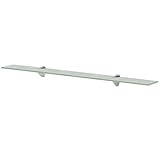 YUMENG Schwebendes Regal, Wandregal, Bücherregal Wand, Schweberegal, Regale Für Wände, Regalbrett, Hängeregal, Regal Badezimmer, Glas 90x10 cm 8 mm