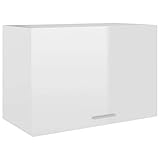 FAMIROSA Hängeschrank Hochglanz-Weiß 60x31x40 cm Spanplatte