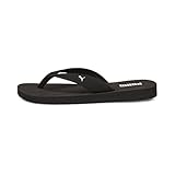 PUMA Damen Sandy Flip Sandal, Black White, 38 EU