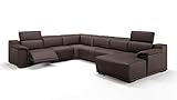 sofanella - Wohnlandschaft Montefino Ledersofa Echtleder Sofalandschaft