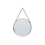 FUDGIO Make-up-Spiegel, runder Wandspiegel, goldener Schminktisch, Make-up-Spiegel, Badezimmer-Schlafzimmer-Dekoration, Make-up-Spiegel (Farbe: L)