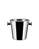 Alessi - Weinkühler, Getränkekühler, Champagnerkühler - Ettore Sottsass - Edelstahl, Silber, 25.00 x 25.00 x 23 cm