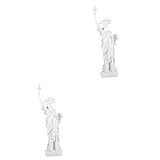 HANABASS 2 Stück Freiheitsstatue Modell Esstischdekoration Helle Hausdekoration Mini-Geschenke New York City Souvenir Geschenk Liberty Island-Sammlung Replik Der Freiheitsstatue