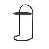 ZABEES Beistelltische für Sofa, C-förmiges Sofa, Beistelltisch, Sofatisch mit Metallrahmen, Kleiner Couchtisch für Sofa, Schlafzimmer, Wohnzimmer, Büro