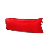 Fatboy® Lamzac 3.0 Luftsofa | Aufblasbares Sofa/Liege in Rot, Sitzsack mit Luft gefüllt | Outdoor geeignet | 200 x 90 x 50 cm