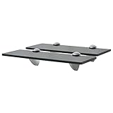 UYSELA Home Sets mit schwebenden Regalböden 2 Stück Glas 30x10cm 8mm
