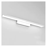 MKYOKO Wandleuchte, Badezimmer, weißes Aluminium, Acryl-Beleuchtung, einfache Wandmalerei, Korridor, 41/61/81 cm, Waschtisch, Badewanne, wasserdicht, Nebel, Energiesparlampe, LED-Spiegelleuchte (Farbe