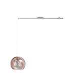 Lightswing Single Aufhängesystem für eine Hängelampe - Mattweiss 110cm - Müheloses Schieben, Drehen und vorübergehendes Abnehmen der Pendelleuchte - Einfache Installation - Hängelampe Esstisch