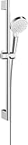 hansgrohe Crometta wassersparendes Duschset 0,65m, 2 Strahlarten, Weiß/Chrom