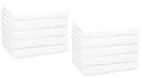 Betz 10er Premium Gästehandtücher-Set - Gesichtstücher-Set - Handtücher-Set - Händehandtücher - 30 x 50cm - weiß