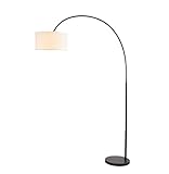 Stehlampe Arc Iron Stehlampe Mit Verstellbarem Lampenschirm Aus Stoff Stehlampe E27 Leselampe Für Wohnzimmer Schlafzimmer Büro Wohnzimmer Leselampe (Color : B, Size : 130 * 206cm)