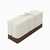 Amazon Basics Aufbewahrungstasche für Gartenmöbel-Sitzkissen / -Sitzbezüge, Beige, Hellbraun