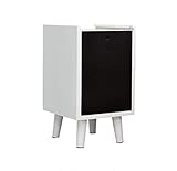 SOCUY Nachttisch Nachtkommode Mode-Nachttische, einfache, Moderne Nachtschränke, kleine Schränke, kreative Schlafsäle, Schlafzimmer, Aktenschränke Nachtschrank Nachtkästchen (Color : White)
