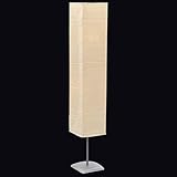 SHUJING Standleuchte mit Stahlständer, Stehlampe Wohnzimmer, Stehleuchte, Floor Lamp, Wohnzimmer Möbel, Schlafzimmer Deko, Nachttischleuchte, 135 cm Beige