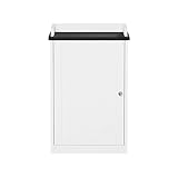 KAOROU Badezimmerschrank – Unterschrank zur Aufbewahrung (weiß) von Badezimmermöbeln