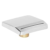 Hapivida Edelstahl Pool Brunnen G1/2 Außengewinde Wasserfall Überlaufklinge 7,5 cm für SPA Pool Duschraum Massage Badewanne