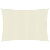 Sonnensegel, JUNZAI Seilspannmarkise, Segeltücher Für Terrasse, Terrasse Sonnenschutz, Balkon Sonnensegel, 160 g/m² Creme 2x2,5 m HDPE