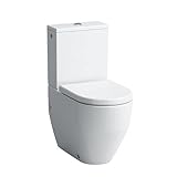 Laufen Pro Stand-WC, Tiefspüler, für Aufsatz-Spülkasten, spülrandlos, Abgang senkrecht/waagrecht, 650x360x430mm, H825962; Farbe: Weiß mit LCC