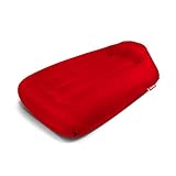 Fatboy® Lamzac 3.0 Luftsofa | Aufblasbares Sofa/Liege/Bett in Rot, Sitzsack mit Luft gefüllt | Outdoor geeignet | 200 x 90 x 50 cm