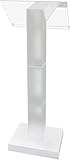 Stehpult Klares Podium Rednerpult Transparente Kirchenkanzel Hohes Podium Einfache Montage Erforderlich Mehrzweck (Color : Clear, Size : One Size) (Clear One Size)
