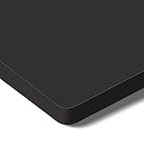 SANODESK stabile Tischplatte 100 x 60 cm, 2,5 cm stark - DIY Schreibtischplatte Bürotischplatte Spanholzplatte (Schwarz)