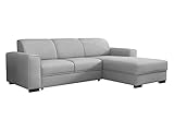 Mirjan24 Eckcouch Luminne, Ecksofa mit Bettkasten und Schlaffunktion, Polsterecke, Bettsofa, Polsterlehnen fest montiert, Schlafcouch L-Form Sofa, Couch, Wohnlandschaft (Crown 17, Seite: Rechts)