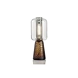 SNRISE Amerikanische minimalistische kreative Kombinationsglas-Tischlampe Nordische postmoderne Designer-Wohnzimmer-Schlafzimmer-Studien-Nachttischlampe