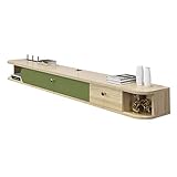 Fernsehschrank, TV Lowboard mit Grifflose Öffnen, Hängeschrank Hochglanz Matt Wohnwand,Router Multimedia-Zubehör Organizer-Aufbewahrungsschrank TV-Konsole TV-Ständer Display-Regal Hängender Wandschr