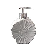 Seifenspender, Badezimmerzubehör, Keramikflasche, Blumen, Muschel, Lotion, Flaschenpresse, Geteilte Flasche, Seifenspender, Leere Flasche, Flüssigseifenspender (Farbe: D) (C b)