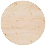 vidaXL Tischplatte Massivholzplatte Holzplatte Ersatztischplatte Platte für Esstisch Couchtisch Gartentisch Ø60x2,5cm Massivholz Kiefer