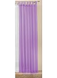 Transparente einfarbige Gardine aus Voile, viele attraktive Farbe, 245x140, Flieder, 61000