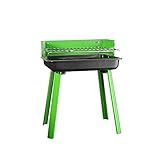 BBQ-Grill für den Außenbereich, zusammenklappbar, tragbar, Holzkohlegrill, Outdoor-Grill, Holzkohle, Edelstahl, Kebab-Grill, faltbarer Grill, tragbarer Grill, perfekt für Camping