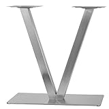 wanwanper V-Form Design Tischbeine aus Edelstahl, Modell V Untergestell, Tischbeinhalter Tischkufen Tischgestell, Tischfuß, 70cm Höhe Edelstahl Tischgestell, V Tischbeine
