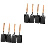 YARNOW 8 Stück Kaminschaufel-Reinigungswerkzeuge Mini-Grill Tragbar Mini-Kamin Grill Holzkohleschaufel Pfanne Herd Feuerstelle Ascheschaufel Buche Eisen Sand Gartenkelle