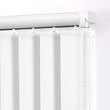 Verdunkelungslamellen Vertikaljalousie 90 mm Lamellenvorhang,UV-Schutz Vertikale Jalousien,Sichtschutz Sonnenschutz Gardinen,Schiebevorhang,für Zuhause Büro,Anpassbar (W80xH150cm(32x59in)