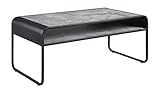 ACME Furniture Rechteckiger Couchtisch mit offenem Regal, Betongrau und Schwarz