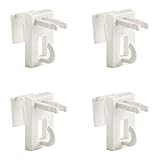 Ventanara Klemmträger Bambusrollo ohne Bohren Weiß 4er Set