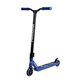 HUDORA Stuntscooter XQ12 - Tretroller für Kinder ab 6 Jahre - 360 grad Lenkung - Extra Robustheit - Stunt Scooter mit 100 kg Belastbarkeit - Blau - 14025