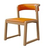 KITCISSL Sessel Esszimmer Teestühle Moderne Esszimmerstühle Couchtischstühle Sessel Esszimmerstuhl Vintage Holz, Sessel Modern Design Btirostuhle Chefsessel für Wohnzimmer, Balkon (Color : Orange C)