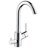 hansgrohe Talis S² Einhebel-Küchenarmatur mit Geräteabstellventil und Schwenkauslauf, Chrom
