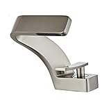 BOAOTX Wasserhahn Bad Wasserfall, Waschtischarmatur Gebürstet Matt, Badarmatur Waschbeckenarmatur Modern, Einhebel Mischbatterie Armaturen aus Messing Elegant für Badezimmer