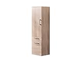 Posseik Rima Hochschrank, Sonoma/Eiche, 40 x 30 x 135.5 cm