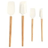 Vierteiliges Set aus Silikon, weicher, hohe Temperatur, multifunktionales Haushalts-Backset, Kuchenspatel Babynahrungskocher Und Mixglas