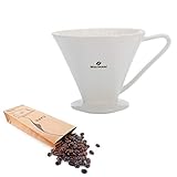 Westmark Porzellan-Kaffeefilter/Filterhalter, Filtergröße 6, Für bis zu 6 Tassen Kaffee, Brasilia, Porzellan, 24492260