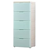 lagerschrank 45 cm Breite Dicke Plastikschublade Lagerschrank Kindergarderobe-Speicherschrank (Color : Light Green, Size : 6 Layers)