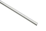 GARDINIA Seitenprofil für Rollo, Befestigung am Fensterrahmen, 210 cm, Kunststoff, Weiß, 2 Stück