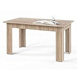 Stella Trading Esstisch Admiral, Holz, Korpus Und Front: Sonoma Nachbildung, 140 x 75 x 80 cm