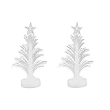 Q&A Desktop Mini Weihnachtsbaum,4.7inch künstlicher Weihnachtsbaum mit Beleuchtung,Glasfaser-Weihnachtsbäume Farbwechsel LED Weihnachtsbäume,Weihnachtsbaum Deko Schlafzimmer,Wohnzimmer,Flur (2-PCS)