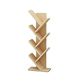 AOKLEY Bücherregal Bücherregal Holz-baumförmige Bücherregal-Regal-Büro-Rack-Display-Standbodenart Mehrschicht-Kleiner Bücherregal 31.49/41.33 Zoll Aufbewahrungsregal (Size : B7)